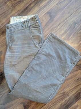 Urban Outfitters Women's Corduroy Boot Cut Pants in Gray